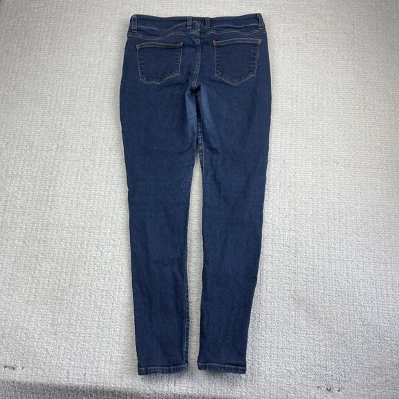 American Apparel Jeans Womens 32 Dark Blue Denim USA Made Skinny - Picture 12 of 16